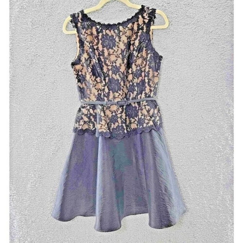 Jessica Howard Dress 8P Party Cocktail A-Line Peplum Whimsigoth